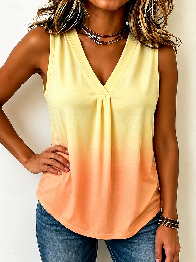 Brooke | Elegant V-Neck Tank Top