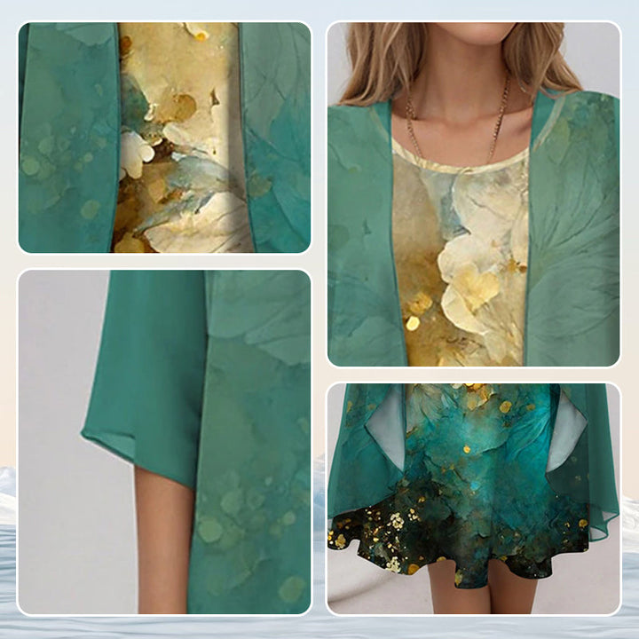 Verena | Flowing Floral Two-Piece Dress