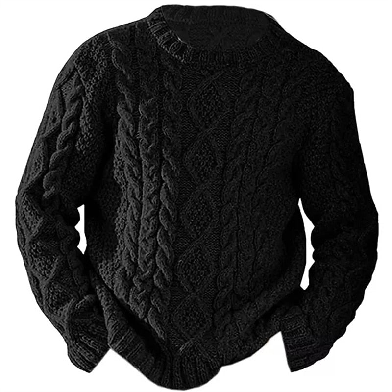 Ellis | Cable Knit Crew Neck Jumper