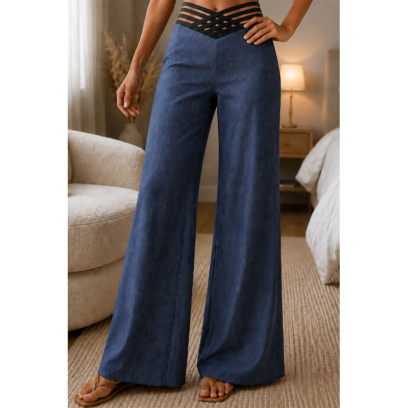 Priscilla | High-Waist Wide-Leg Trousers