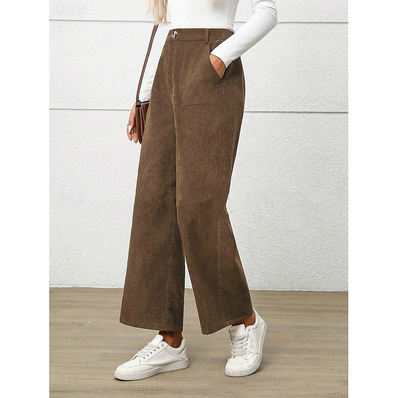 Simone | Wide-Leg High-Waist Trousers