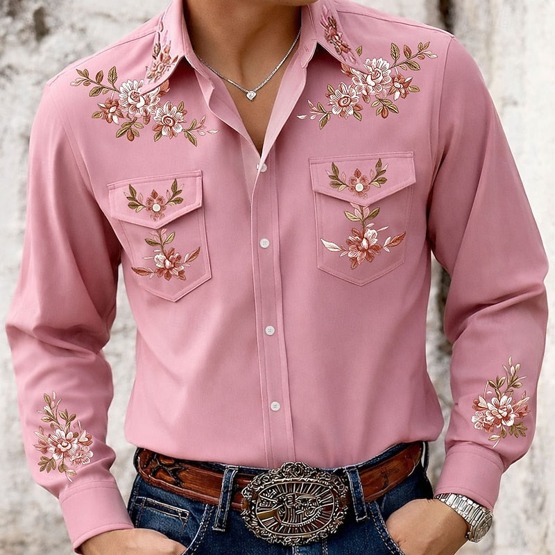 Austin | Embroidered Western Shirt