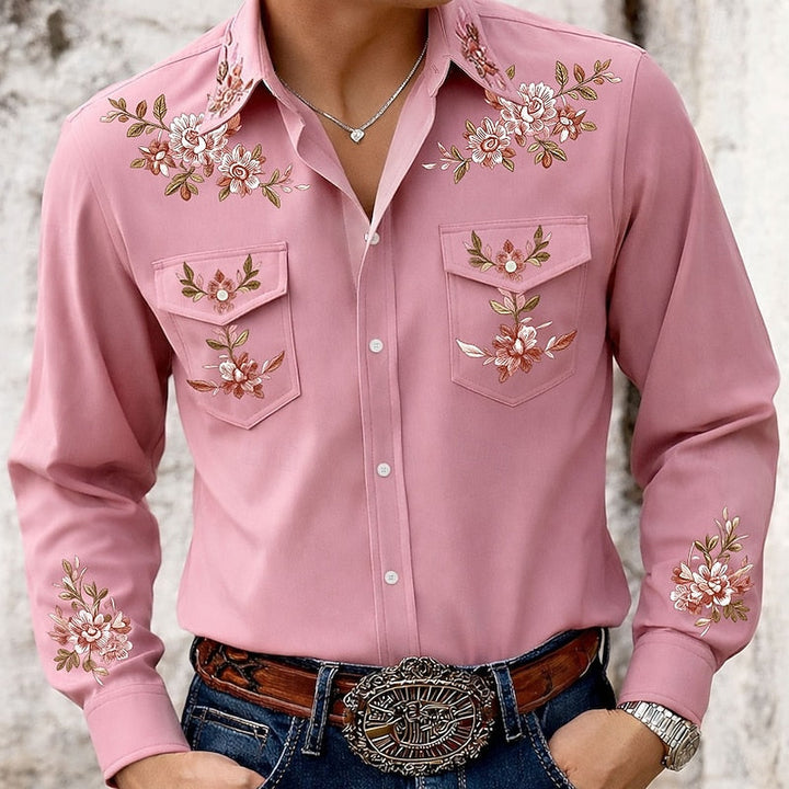 Austin | Embroidered Western Shirt
