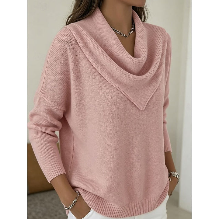 Heather | Elegant Cowl-Neck Jumper
