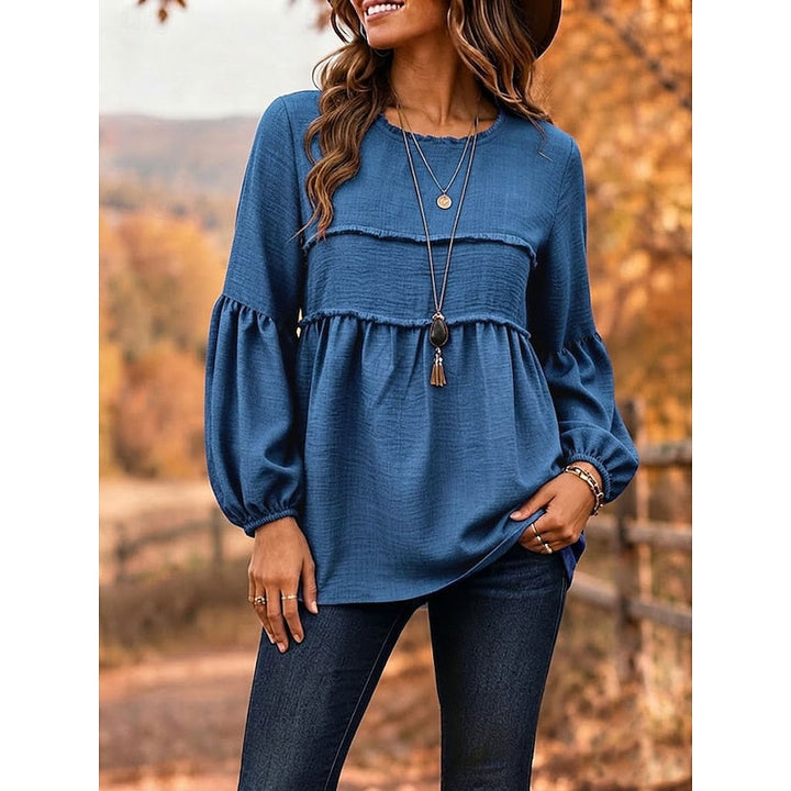 Rebecca | Relaxed Peplum Blouse