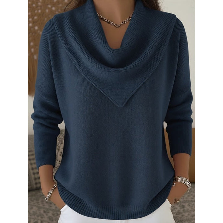 Heather | Elegant Cowl-Neck Jumper