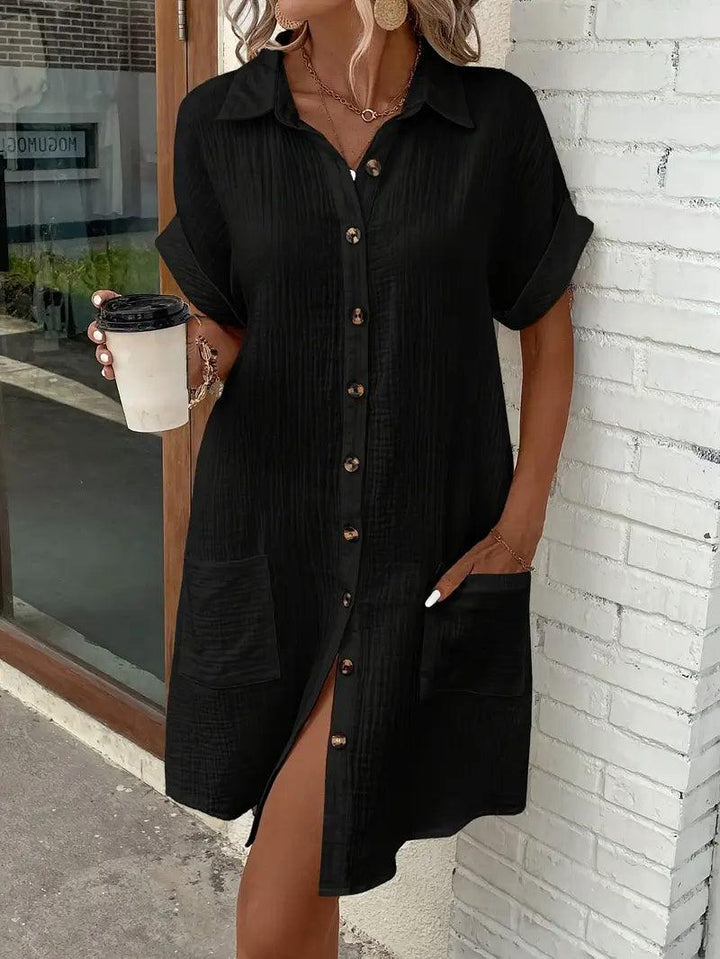Michelle | Timeless V-Neck Blouse Dress