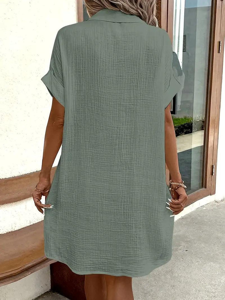 Michelle | Timeless V-Neck Blouse Dress