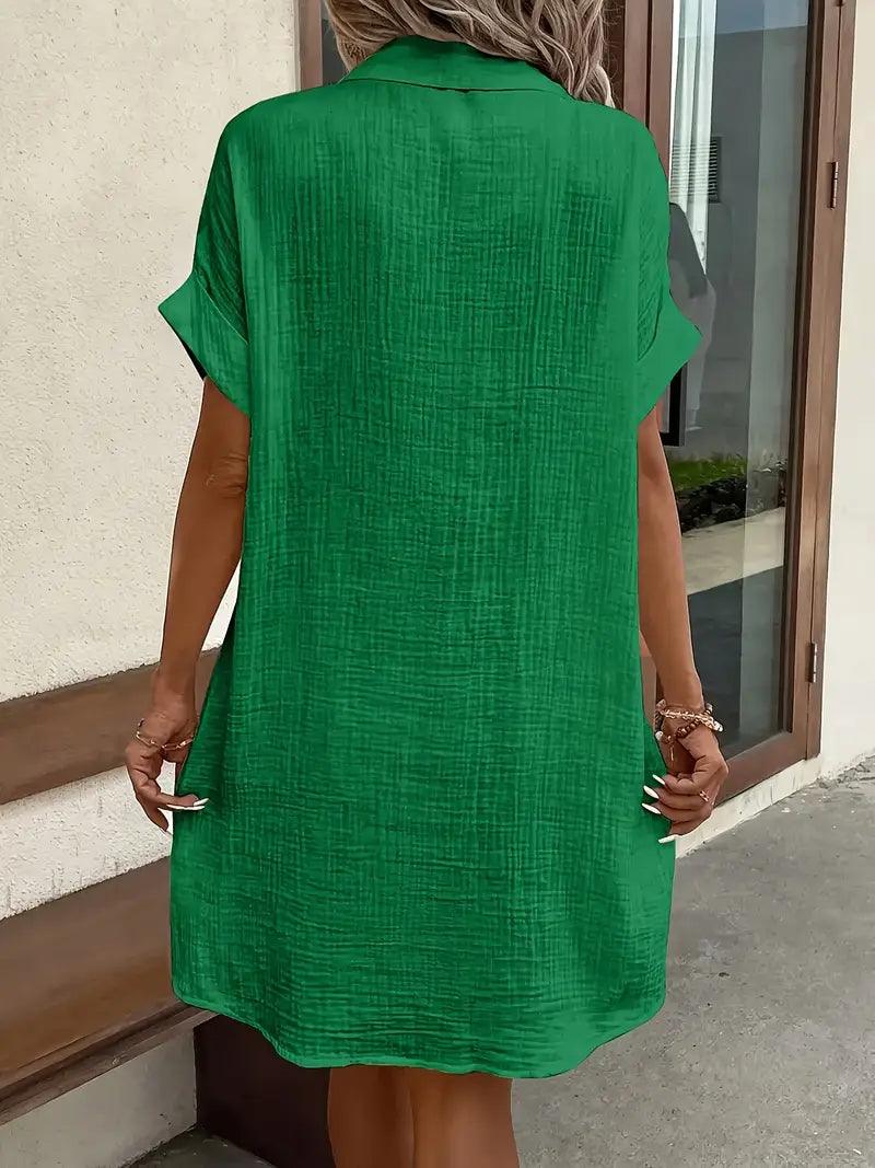 Michelle | Timeless V-Neck Blouse Dress