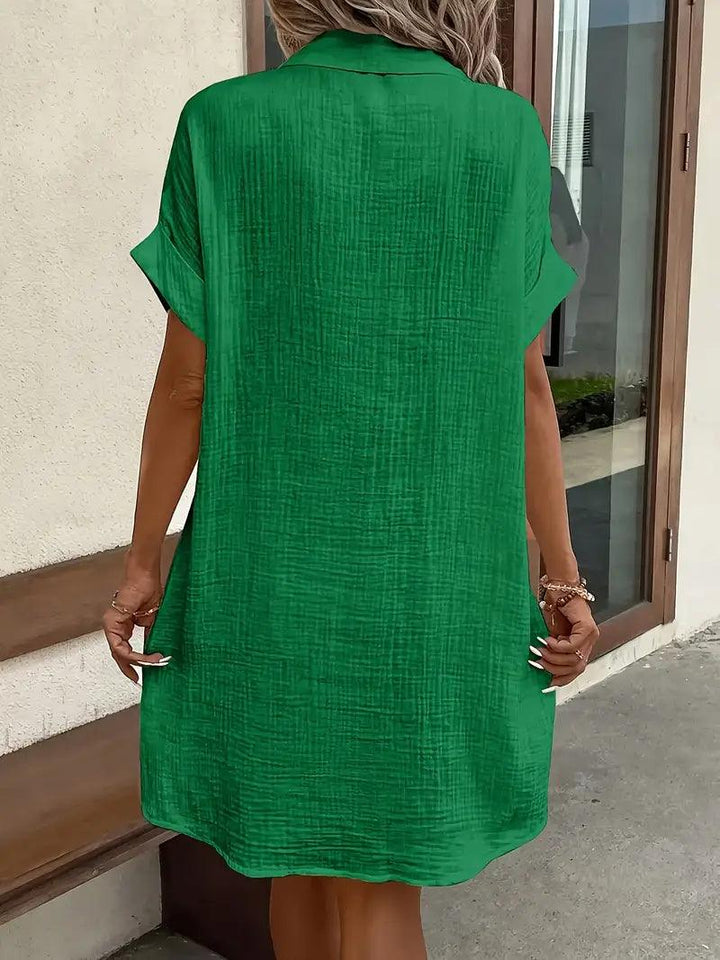 Michelle | Timeless V-Neck Blouse Dress