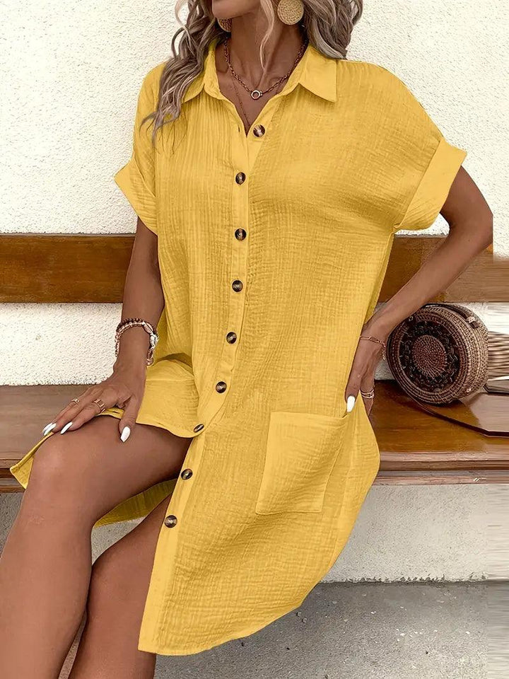 Michelle | Timeless V-Neck Blouse Dress