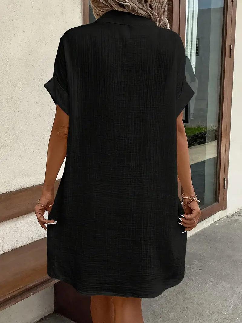 Michelle | Timeless V-Neck Blouse Dress