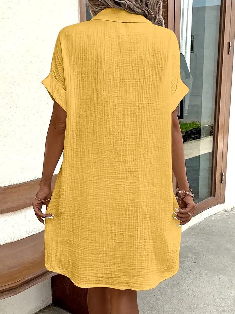 Michelle | Timeless V-Neck Blouse Dress