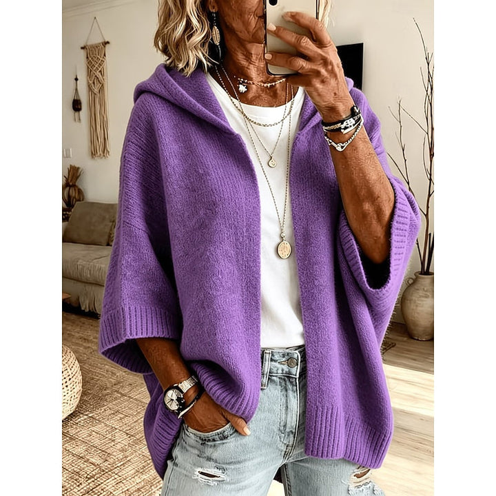 Harriet | Cozy Hooded Open-Front Cardigan