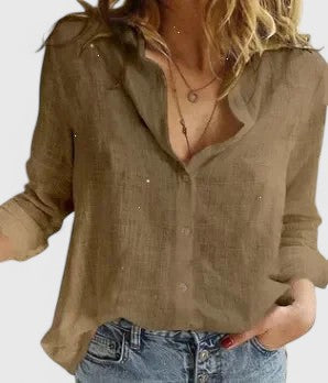 Rosanne | Relaxed Button-Up Blouse
