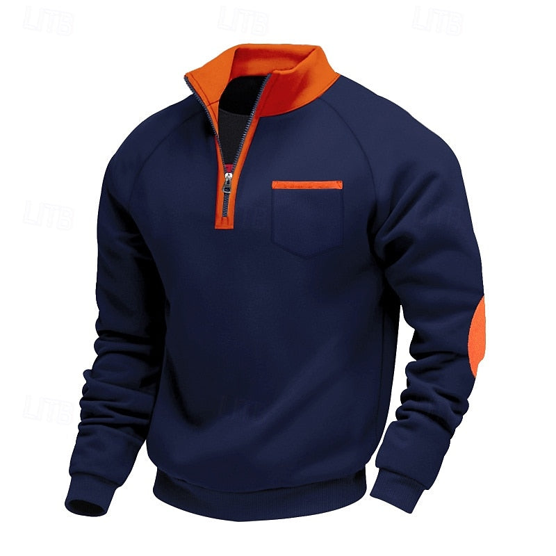 Keith | Quarter-Zip Colour Block Pullover
