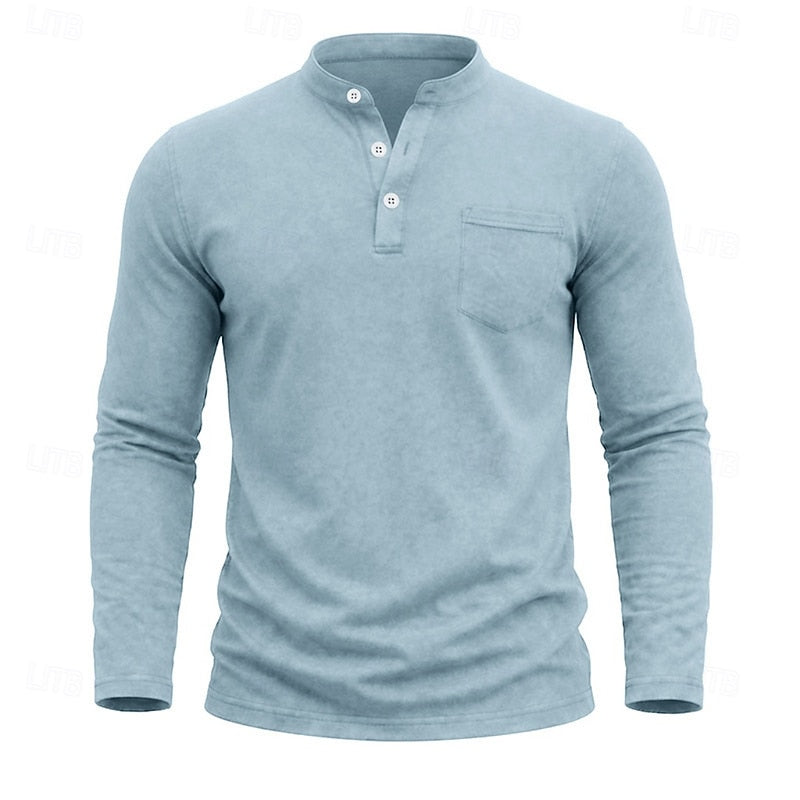 Weston | Classic Henley Long Sleeve Shirt