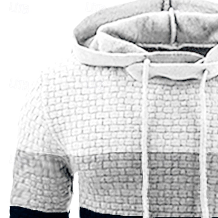 Hollis | colour-Block Textured Hoodie