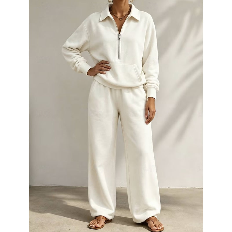 Naomi | Relaxed Half-Zip Two-Piece Set