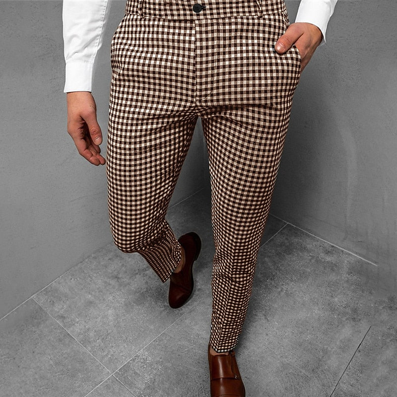Gareth | Tailored Check Trousers