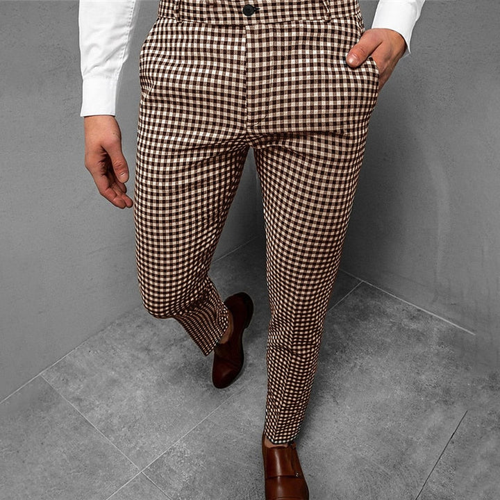Gareth | Tailored Check Trousers