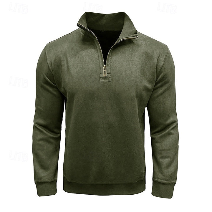 Caleb | Quarter-Zip Stand-Collar Sweatshirt
