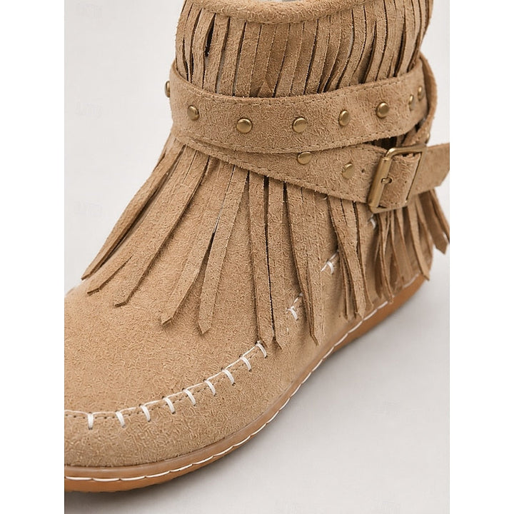 Susannah | Fringe Moccasin Ankle Boots