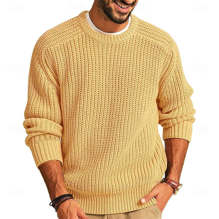 Franklin | Ribbed Round-Neck Jumper