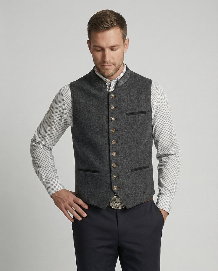 Frederick | Traditional Standing-Collar Vest