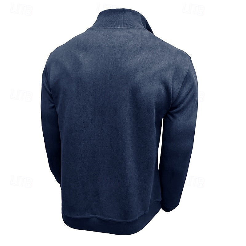 Caleb | Quarter-Zip Stand-Collar Sweatshirt