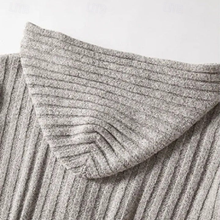 Graham | Cable-Knit Hooded Cardigan