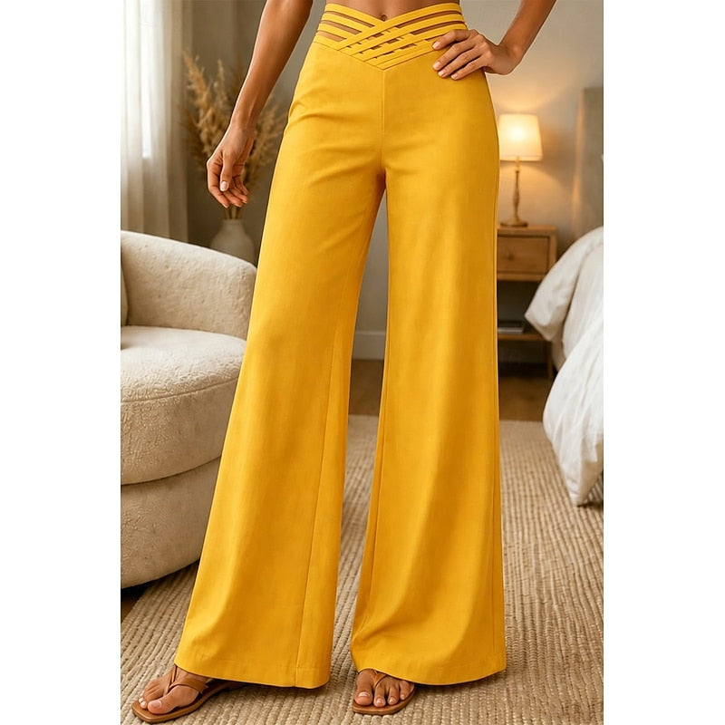 Priscilla | High-Waist Wide-Leg Trousers