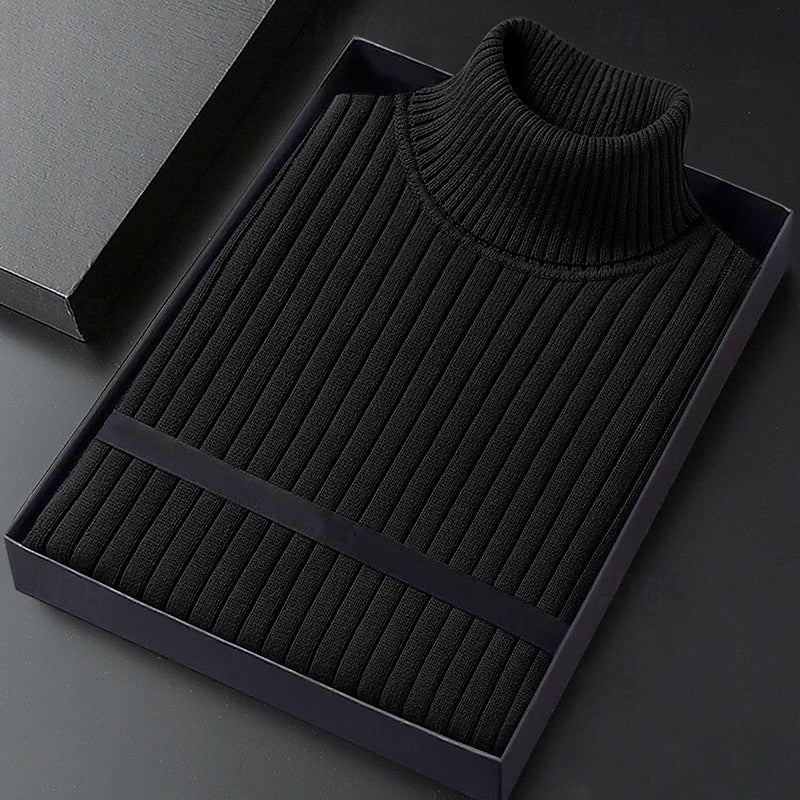 Wallace | Ribbed High-Neck Jumper