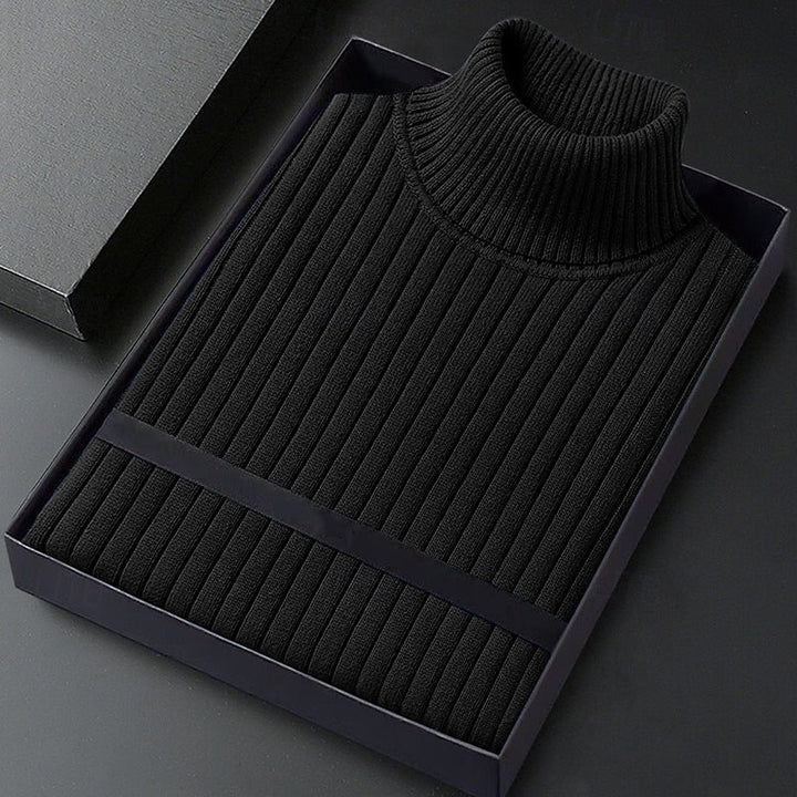 Wallace | Ribbed High-Neck Jumper