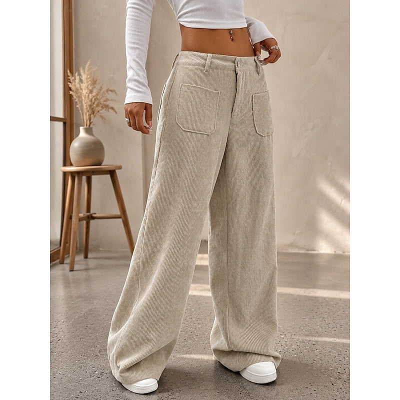 Selene | High-Waist Wide-Leg Trousers