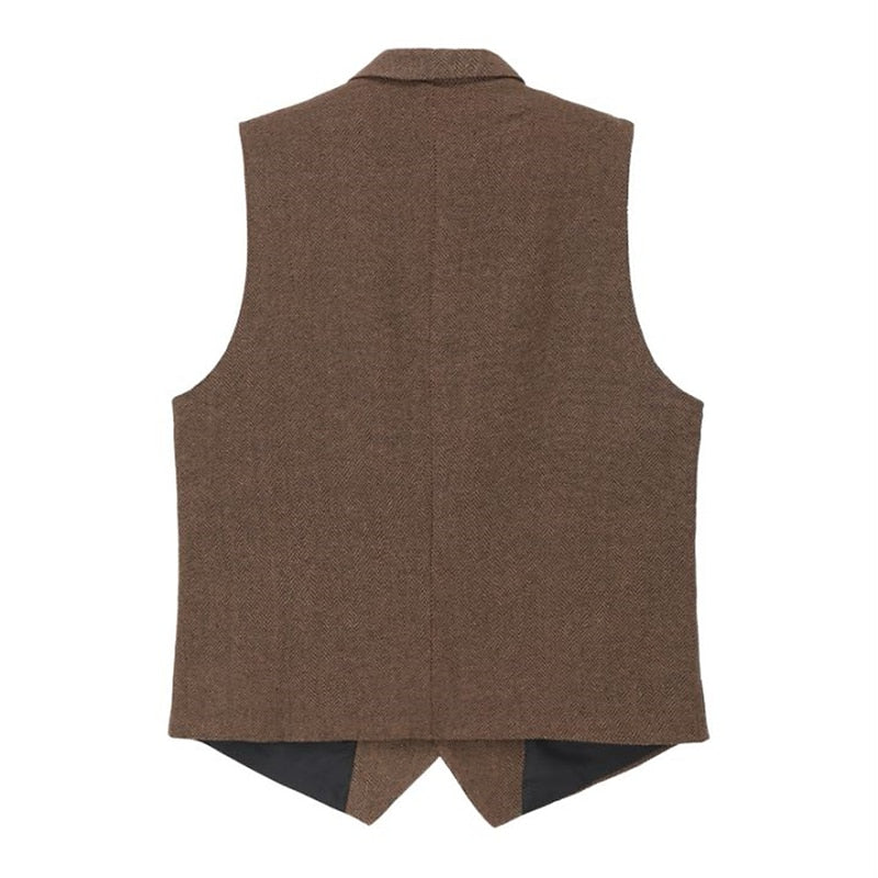 Gerard | Herringbone Tailored Waistcoat