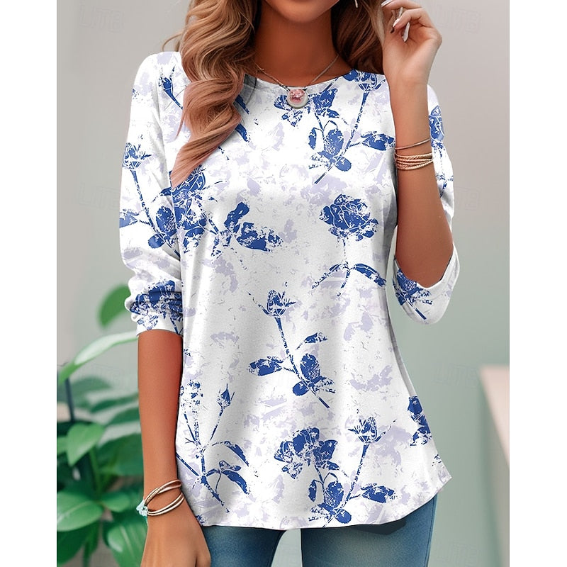 Miriam | Floral Long-Sleeve Top