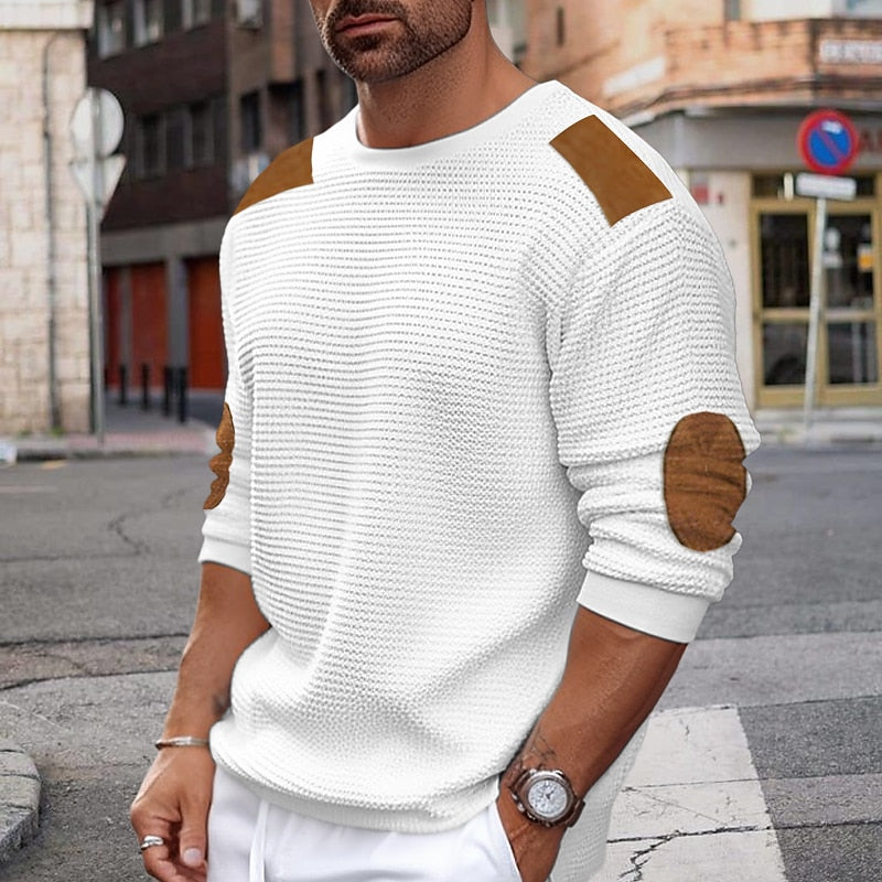 Quentin | Textured Crew Neck Jumper