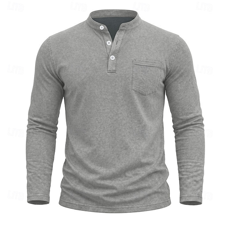 Weston | Classic Henley Long Sleeve Shirt