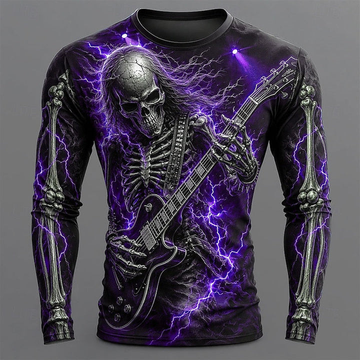 Ronan | Skeleton Guitar Halloween Long Sleeve Shirt