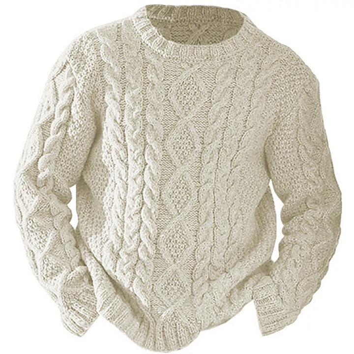 Ellis | Cable Knit Crew Neck Jumper