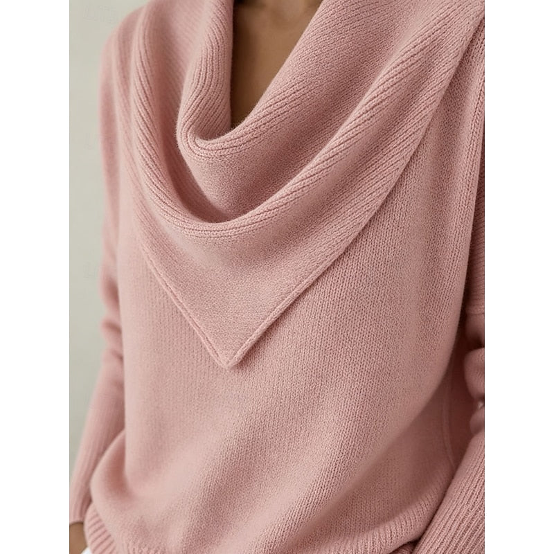 Heather | Elegant Cowl-Neck Jumper