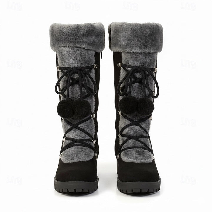 Sabrina | Cozy Lace-Up Winter Boots