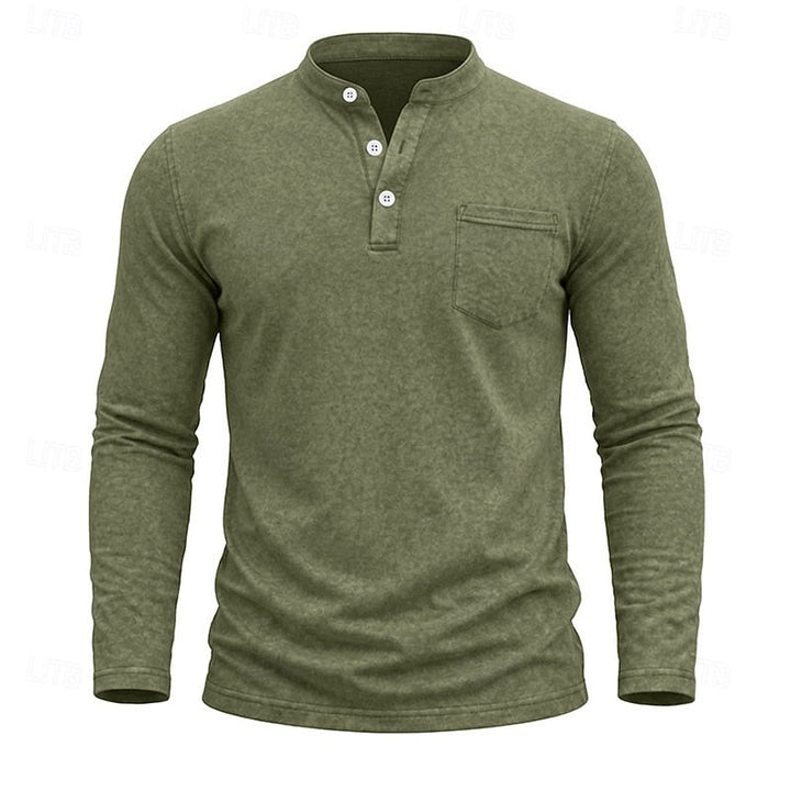 Weston | Classic Henley Long Sleeve Shirt
