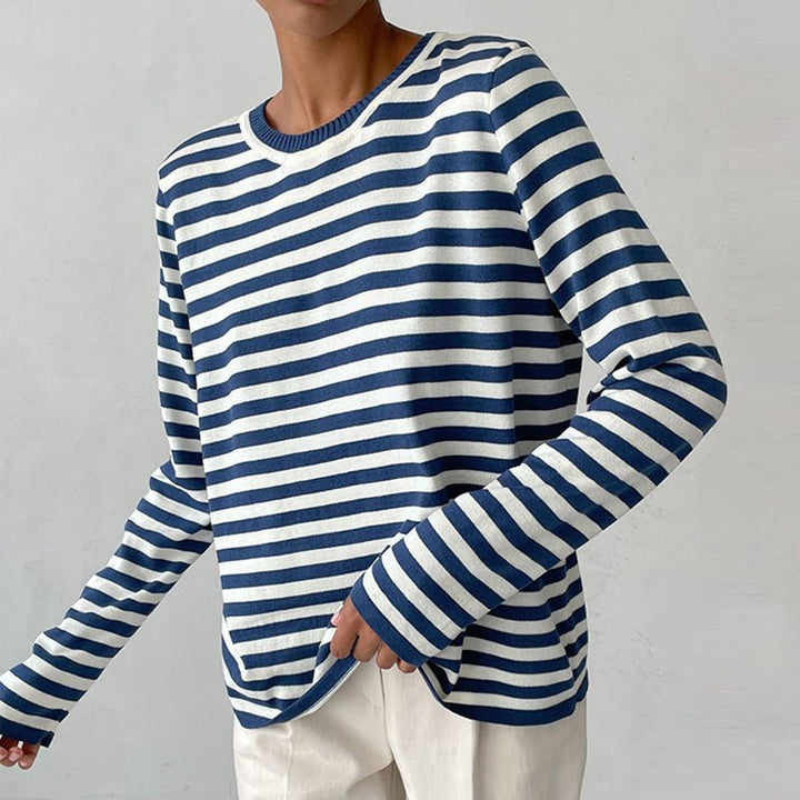Winifred | Relaxed-Fit Striped Long Sleeve Top