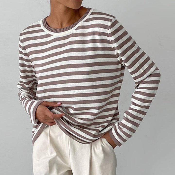 Winifred | Relaxed-Fit Striped Long Sleeve Top