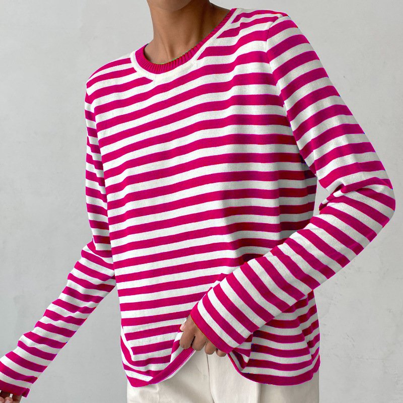 Winifred | Relaxed-Fit Striped Long Sleeve Top