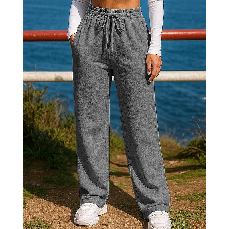 Marguerite Rose | Relaxed Wide-Leg Lounge Trousers