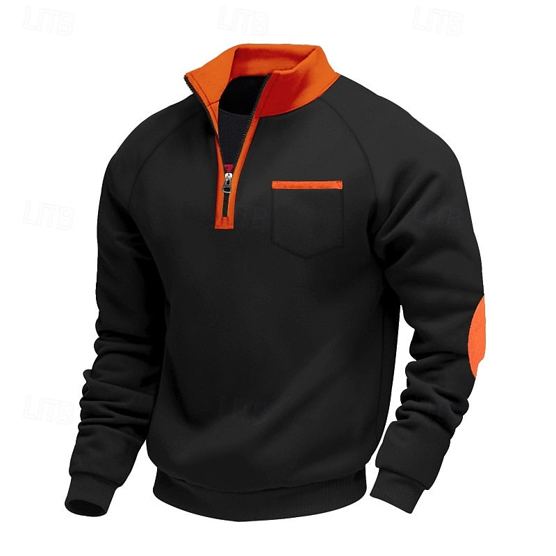 Keith | Quarter-Zip Colour Block Pullover
