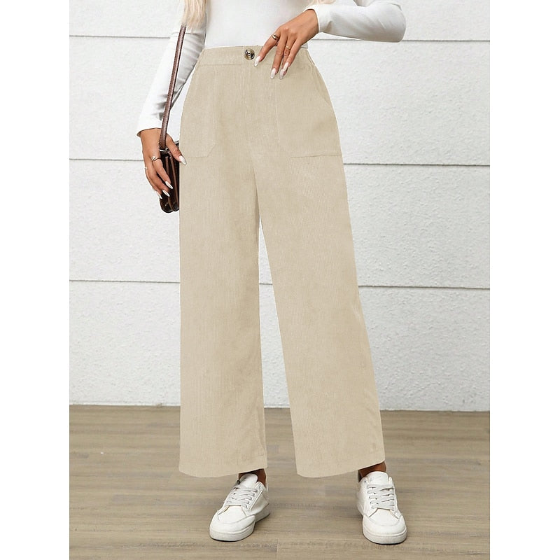 Simone | Wide-Leg High-Waist Trousers